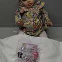 Angelbaby Real Life Reborn Baby Doll Todder Girl 26 Inch Big Cute Realistic Newborn Baby Weighted Soft Silicone Alive Doll Bebe Reborn Handmade Child Toys (Multicolored)