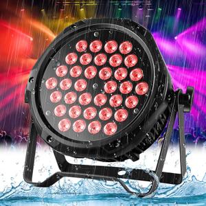 LED Stage Lights IP67 Waterproof Par Lights, 36LED 180W RGB High Power HOLDLAMP Outdoor Uplights for Events with DMX Control Sound Activated for Party Bar Church DJ Wedding Live Show
