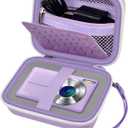 Carrying & Protective Case for Digital Camera, AbergBest 21 Mega Pixels 2.7" LCD Rechargeable HD/Kodak Pixpro/Canon PowerShot ELPH 180/190 / Sony DSCW800 / DSCW830 Cameras for Travel - Purple