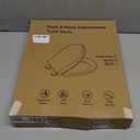 Toilet Seat Round Soft Close16.5'', Toilet Lid Slow Close Quiet No Slam, Easy Installation & ReleaseSafe PP Material Easy Clean, Comfortable Ergonomic Design, 2 Years Support, White Plastic