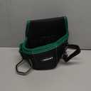 Tool Belt Pouch, 600D Oxford Waterproof Tool Holder, 12 Pockets, 45-inch Waist Belt, Black/Green (Large)