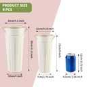 Entjor Galvanized Flower Bar Buckets with Handles 8 Pcs 9 Inch Tall Metal Bucket for Flower Supplies, Home Decor, Wedding Centerpiece, Table Decorations, Outdoor Unbreakable Tin Vase