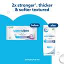 4 x WaterWipes Sensitive Whole Body Cleansing Wipes, 99.9% Purified Water, XL Textured Wipes, Incontinence Care, Fragrance Free, 90 Count