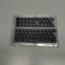 Dagaladoo Double Shot PBT Keyboard keycaps Set,Black Topographic,Shine Through Custom keycap,Side Printed keycaps dye sub,Cherry Profile keycap for TKL US Layout Mechanical Keyboard(134keys)