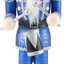 Clever Creations Blue Drummer 16 Inch Traditional Wooden Nutcracker, Festive Christmas Dcor for Shelves and Tables