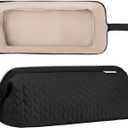 KarSyon Shark Flex Style Case for Dyson Airwrap Hair Dryer Brush Revlon Hair Tools Travel Bag Carrying Case Flat Curling Iron Organizer (Black)