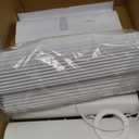 White Pleated Lamp Shades,Fabric Lampshades Cloth, Lamp Shades for Floor LampsLong Lamp Cover Replacement for Living Room (White Small -2Pack)