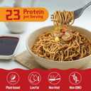 KONJOY High Protein Ramen Noodles(23g), Fit Protein Toss Noodles Savory Crayfish Chili Flavor, Plant-Based, Non Fried, Low Fat, Vegan Healthy Meal, 5 Pack (EXP 10/13/27)