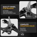 2" Front Drop Spindle Lowering Kit Compatible with Chevrolet S10 1982-2004, S10 Blazer RWD 1983-1994, GMC S15 RWD 1983-1990, 2WD ONLY