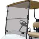 Golf Cart Windshield, Fold Down and Anti-UV Windshield Kit for 1995-2013 EZGO TXT/DCS/PDS Golf Cart, 40.6" W X 33" H, Tinted/Clear