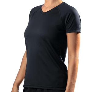 Kanu Surf womens Upf 50+ Short Sleeved Active Swim Shirt Rashguard & Workout Top (Black, XXL)