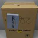 Indoi 4-Light Bathroom Light Fixtures, Black Bathroom Lights Over Mirror with Clear Glass Globe Shade, Vanity Lights for Bathroom Kitchen Living Room Hallway Cabinet Bedroom Porch