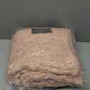 Esterra Chunky Knit Blanket Throw 40"x50", 100% Hand Knitted Chenille Throw Blanket, Cozy Soft Thick Cable Knit Throw Large Rope Knot Crochet Throw Blanket for Sofa Couch Bed, Dusty Pink