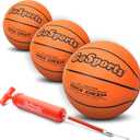 GoSports 7 Inch Mini Basketball 3 Pack with Premium Pump - Perfect for Mini Hoops or Training