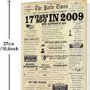 2 x Happy 17th Birthday Gift for Girls Boys, Funny 17 Year Old Bday Greeting Card for Him Her, Best Seventeen Birthday Decoration for Daughter Son