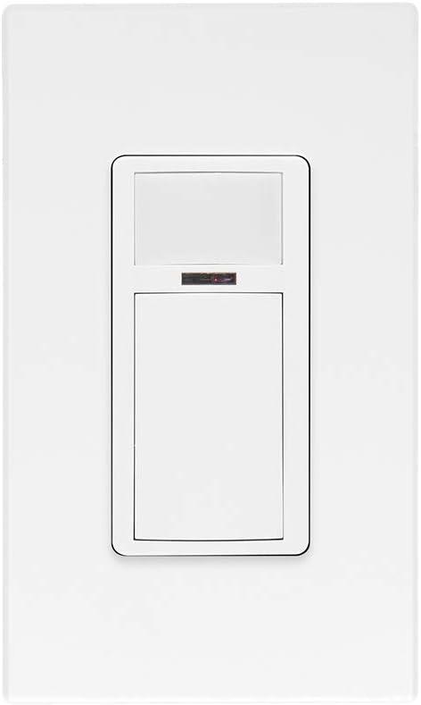 Leviton Smart Wallbox Sensor, PIR 15A Switching, 120-277VAC, App Configurable with The Smart Sensor App, ODS15-IDW, White