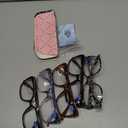 BLOEXCLU Reading Glasses for Women Blue Light Blocking Readers Anti Eyestrain Computer Fashion Eyeglasses Spring Hinge (5 Mixed A, 2, x)