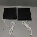 Solar Panel Charger for Outdoor Security Cameras -10W, DC 5V Compatible with Micro USB & Type-C Rechargeable Battery Cameras,9.8Ft Charging Cable,IP66 Waterproof (White)