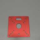 Aluminium Router Table Insert Plate,Mini Square Woodworking Benches Router Flip Plate,Multifunctional Trimming Engraving Table,055Red