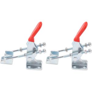 2 Sets Toggle Clamp, Heavy Duty Adjustable Toggle Latch, Metal Pull Action Clamp GH 40323 U Bolt Holding Quick Release Latch