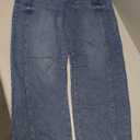 Women's Barrel Jeans for Women Wide Leg Mid Rise Baggy Loose Trendy Denim Ankle Pants Boyfriend Jeans (Medium, Blue)