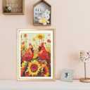 Cardinal Diamond Art Kits for Adults - 4 Pcs DIY Spring Summer Autumn Winter Full Drill Diamond Paintings for Beginners 5D Round Birds Gem Art Craft Home Wall Decor 9.84 x 13.7 Inches