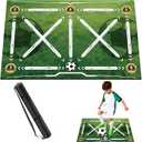 Soccer Footwork Training Mat with Storage Bag | Agility & Footwork Drill Mat for Indoor & Outdoor Use, 35''x24''
