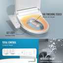 TOTO WASHLET KC2 Electronic Bidet Toilet Seat with Heated Seat and SoftClose Lid, Round, Cotton White - SW3023#01
