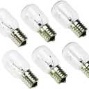 Appliance Light Bulbs 40 Watt 125V E17 Base - 8206232A Microwave Oven Light Bulb Replacement for Whirlpool Maytag GE Kenmore, Under Hood,Refrigerator,Lava Lamp Lights Light Bulb, 6 Pack