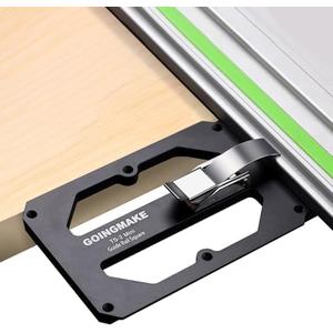 GOINGMAKE Compact Guide Rail Square with Edge Support,Track Saw Square,Track Saw Rail Square Guide,90 Degree Right Angle Guide Compatible with Festool and Makita for Fast, Easy Square Cuts