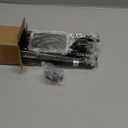 ENJOYBASICS No Drill Curtain Rods for Window 28 to 60 Inches, 5/8 Inch Diameter Renter Friendly Drapery Rod with Adhesive Brackets without Drilling, Adjustable from 27 to 65 Inches, Black