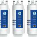 EDRARXD1 Water Filter Replacement for Whirlpool EDRARXD1, Everydrop Filter A, WRFF3536SZ, WRMF3636RZ, WRFF3436RZ, WRMF3636RV, WRMF3636RW, WRMF3636RB, 3 PCS