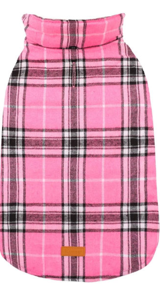 Kuoser Waterproof Dog Coat, Reversible Dog Jacket for Medium Dogs, Adjustable Durable Doggie Winter Coat Warm Puppy Cold Weather Apparel from Small to Large Breed, Pink M (Medium (Pack of 1))