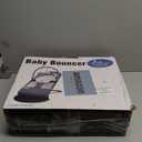 Portable Baby Bouncer Seat for Infants, 0-18 Months, 3 Modes of Use with Rocker & Stationary Options, Ergonomic Infant Chair with Hanging Toys  Grey