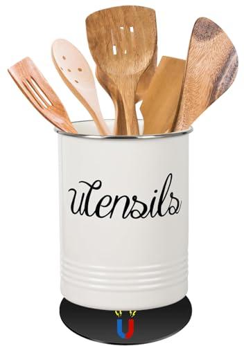 LiuLiXia Magnetic RV Utensil Holder - Portable Metal Cutlery Organizer for Campers and Kitchen with Adhesive Magnet, Stylish Countertop Organizer and Kitchen Decor Caddy