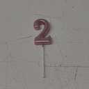 2nd Birthday Candle Two Years Pink Happy Birthday Number 2 Candles for Cake Topper Decoration for Party Kids Adults Numeral 20 23 12 26 29 21 27 62 25