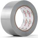 Silver Duct Tape Heavy Duty 2 Inch x 30 Yards, Waterproof Industrial Strength Adhesive Tape for Indoor Outdoor Repairs, Sealing, Tear by Hand & No Residue, 1 Roll