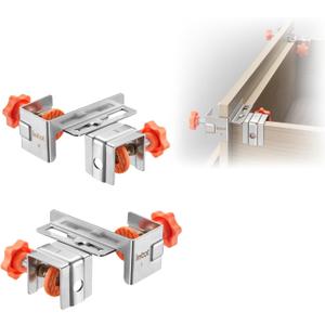 Imbot Drawer Front Installation Clamps Adjustable Cabinet Drawer Mounting Hardware Clamps For Home Bedroom Woodworking Tools, Living Room Drawer Panel Installation