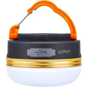 Censinda LED Camping Lantern, Rechargeable & Portable Tent Light, 300LM,3 Light Modes,1800mAh Power Bank,with Magnet Base,Electric Lantern Flashlight for Camping/Hiking/Fishing/Hurricane/Emergency
