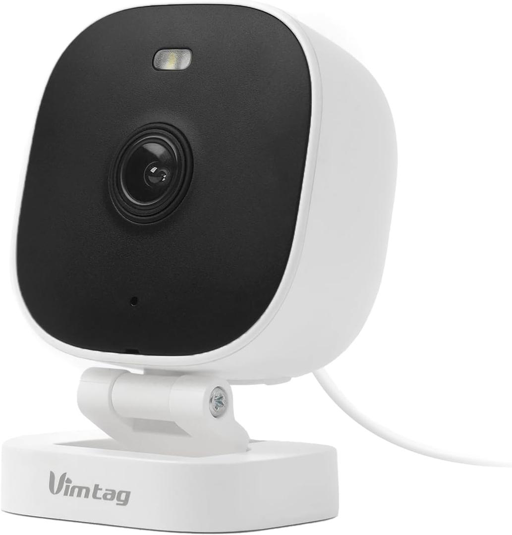 VIMTAG 5G Indoor/Outdoor Security Camera for Home, 2.5K Baby Dog Pet Cameras with Speaker Phone APP, IP65 Color Night Vision WiFi Camera, 2-Way Audio, Motion Detection, 24/7, w/Alexa & Cloud, Wired