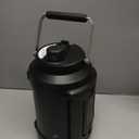 1 Gallon Insulated Water Bottle for Travel: 2in1 Straw Spout Lid, Dual Handle, Leakproof, Keep Cold 48H, 128oz Stainless Steel Water Jug for Gym, Biking, Road Trip, Work, Home, Picnic (Midnight)