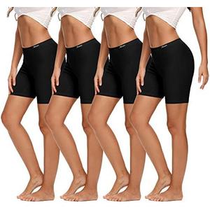 Molasus Women's Cotton Boxer Shorts Underwear Anti Chafing Bike Shorts(Regular & Plus Size) M