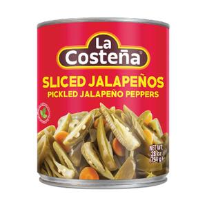 La Costea Sliced Jalapeno Peppers - Pickled Jalapenos - Jalapeno Pepper - Hot Peppers for Mexican Food, Guacamole, Spicy Nacho & Taco Toppings, Enchiladas & Salsa - 28oz, 1 Pack Canned Jalapenos (EXP 07/16/28)