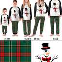 Rnxrbb 2025 Family Christmas Pajamas Pjs Set Matching Christmas Pajama Xmas Sleepwear for Couples Adult Women Men Kids (3T)
