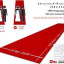 EZLucky Red Carpet Runner for Party, 2.6X15 ft, 130 GSM Felt Non-Woven Fabric, Hollywood Red Carpet for Event, Aisle Runner for Wedding Ceremony, Movie Theme Party Decorations, Red Runway Rug for Prom