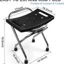 Shower Chair Seat, Stainless Shower Chair for Folding, Safety Anti-Slip Shower Bath Chairs for Seniors/Disabled by