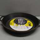Lodge 15 Inch Cast Iron Pre-Seasoned Skillet – Signature Teardrop Handle - Use in the Oven, on the Stove, on the Grill, or Over a Campfire, Black