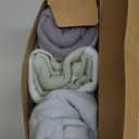 3-Pack Organic Swaddles for Newborns, Baby Sleep Sacks 0-3 Months - Baby Swaddle Wrap, Newborn Wearable Blanket, Infant Sleep Sack for Girls, Boys, Soft & Snug, Large Hook & Loop Closure (Ripple)