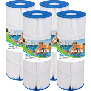 PLF81A Pool Filter Replacement for CX580XRE, Ultral-A3, Unicel C-7483, Filbur FC-1225, FC-6425,Swim Clear C3025, C3030, L x OD:19 5/8"x 7", 81 sq.ft,4 Pack