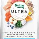Nutro Ultra High Protein Puppy Dry Dog Food, Chicken, Lamb & Salmon, 3.5 lb | Protein trio, Non-GMO, DHA for brain & eye development, 14 superfoods, no corn, wheat, soy, Omega 3 & 6, tailored for puppies (EXP 04/29/26)
